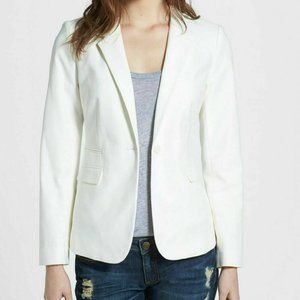 Vince Camuto Stretch Cotton One-Button Blazer